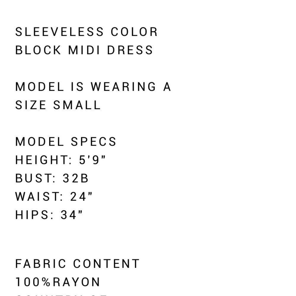 Color Block Midi Dress  - Picture 6 of 6